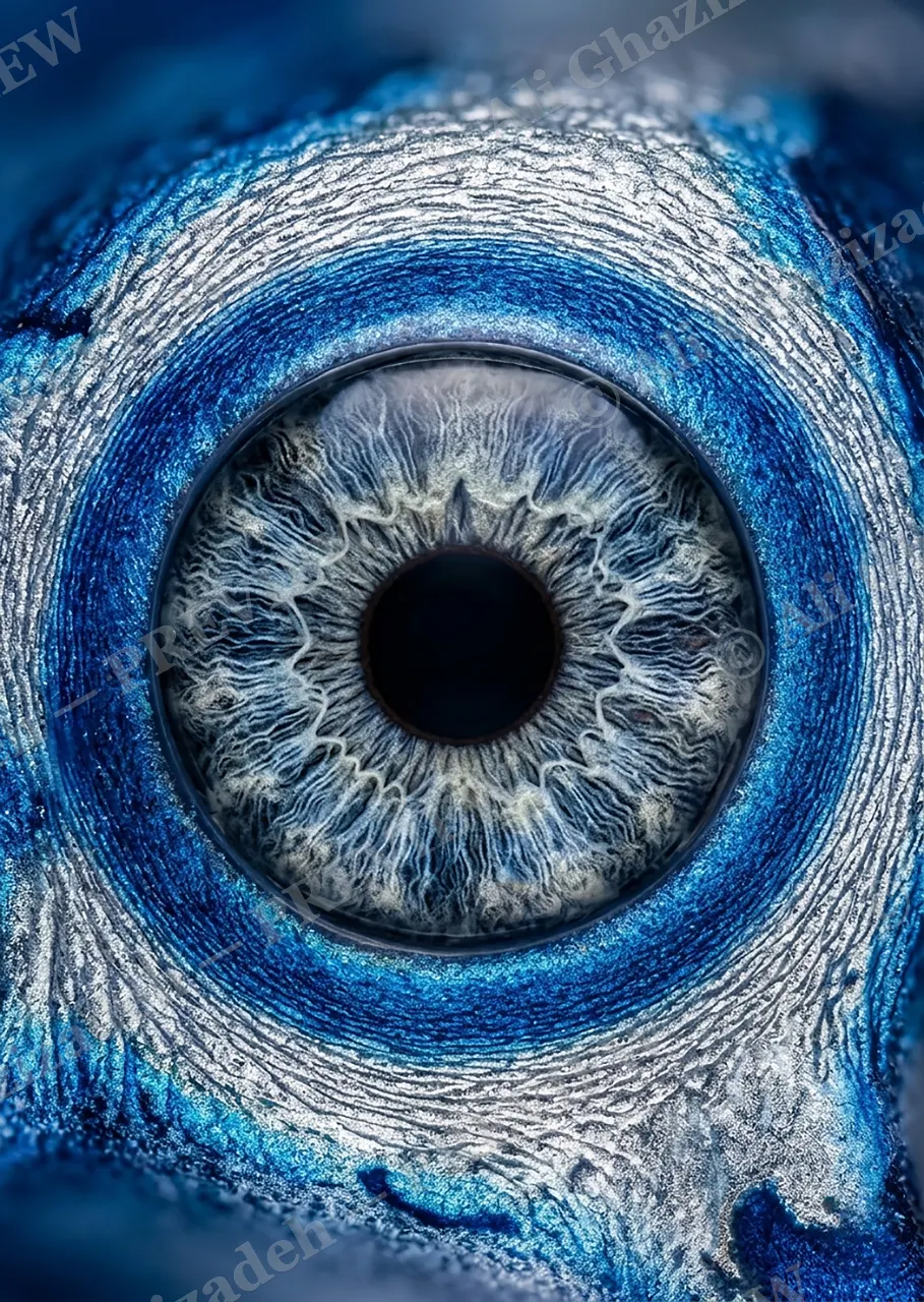 The Eyes Have It — Arctic Fox — Turaco artwork by Ali Ghazizadeh