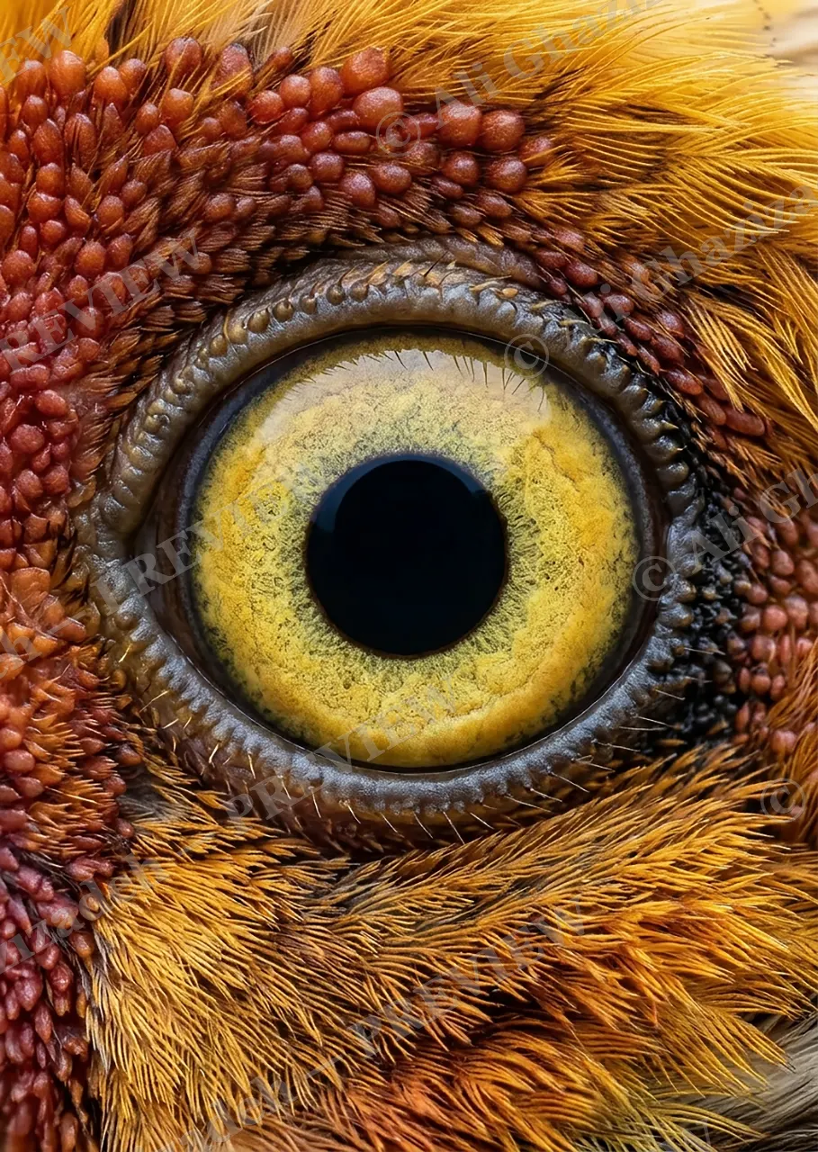 The Eyes Have It — Butterflyfish — Turaco artwork by Ali Ghazizadeh