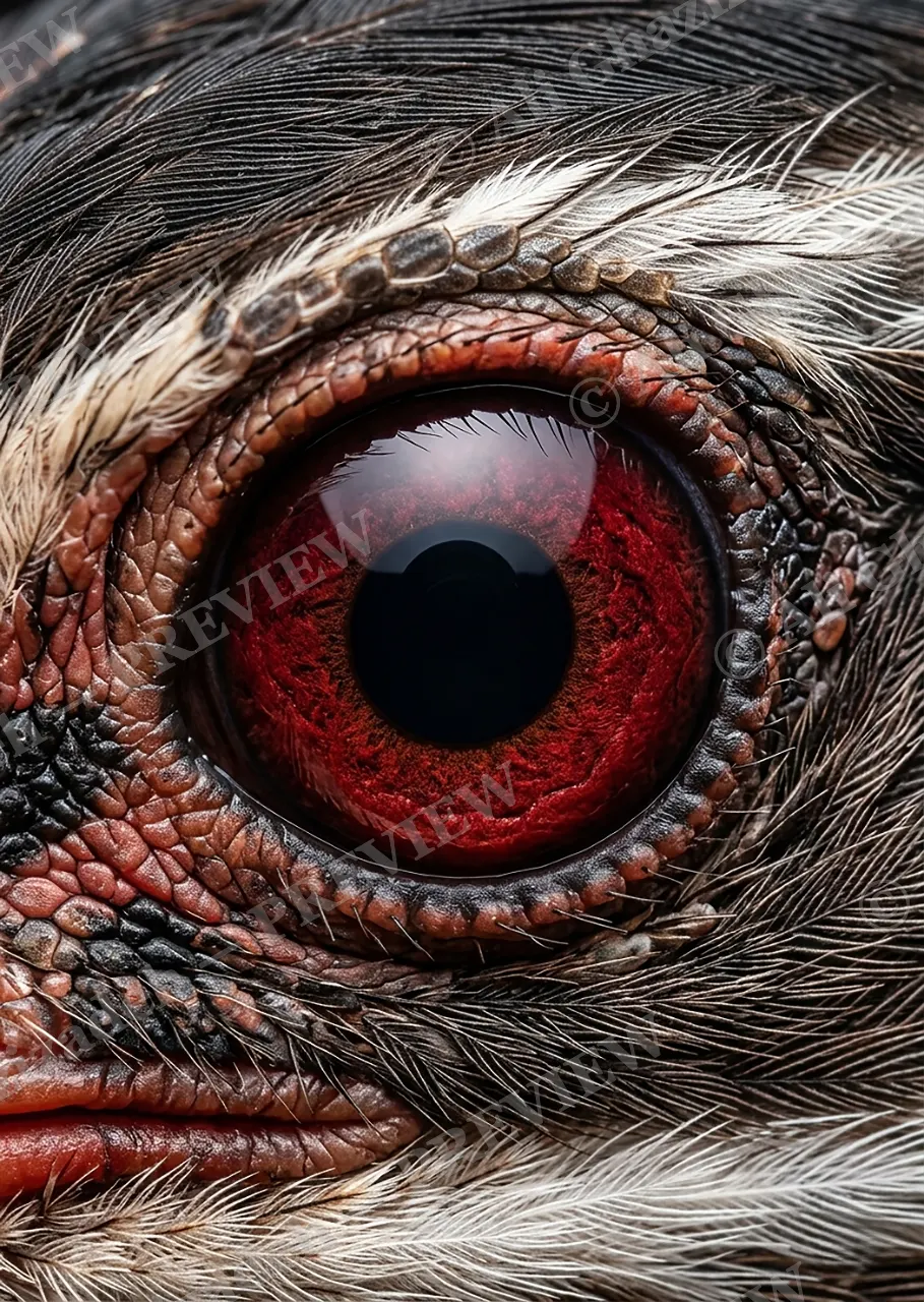 The Eyes Have It — Capercaillie — Turaco artwork by Ali Ghazizadeh