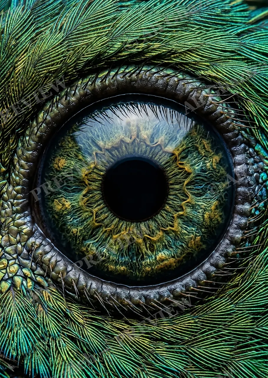 The Eyes Have It — Coral Grouper — Turaco artwork by Ali Ghazizadeh