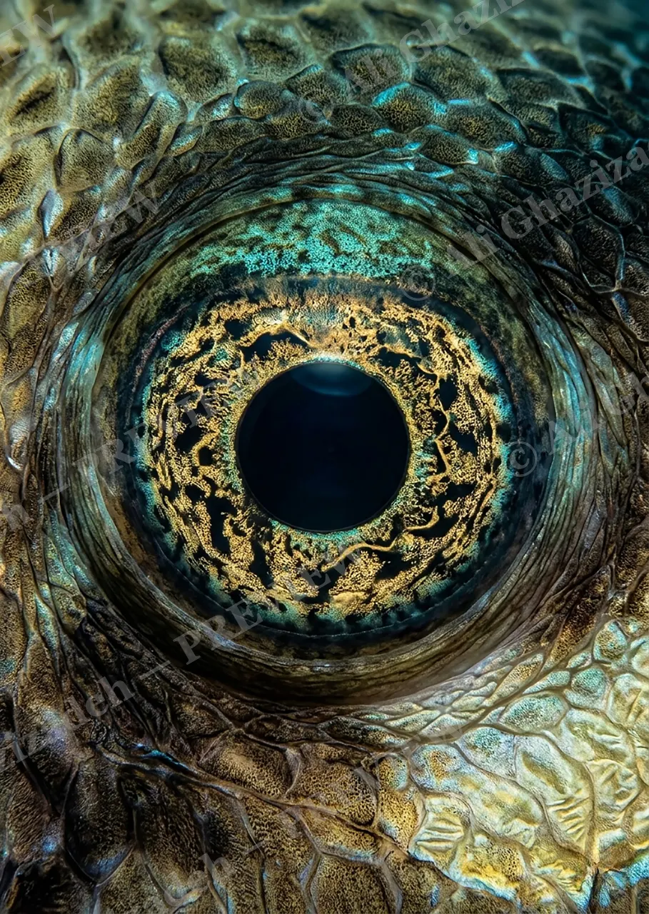 The Eyes Have It — Coral Trout — Turaco artwork by Ali Ghazizadeh