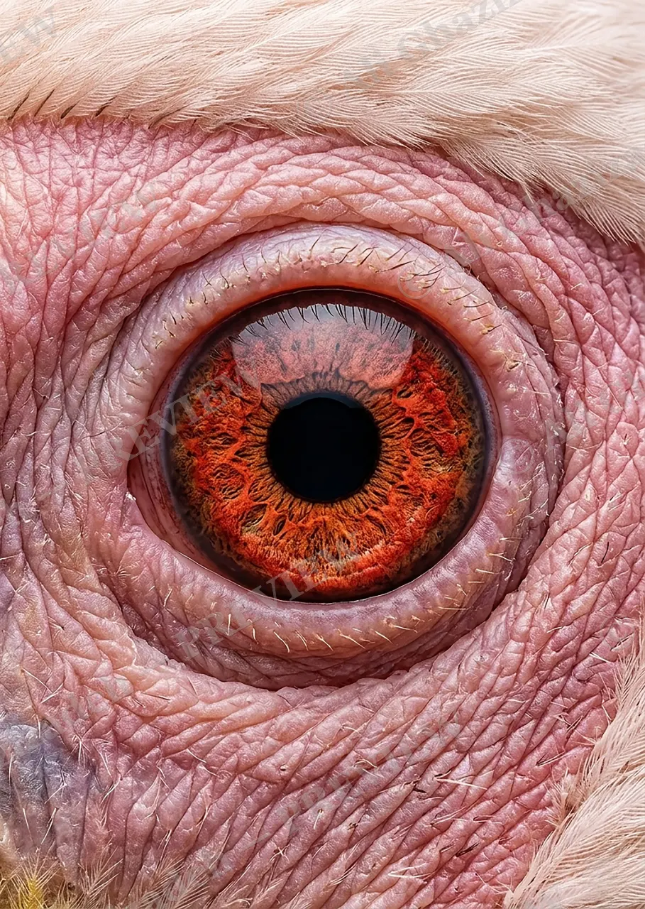 The Eyes Have It — Flamingo — Turaco artwork by Ali Ghazizadeh