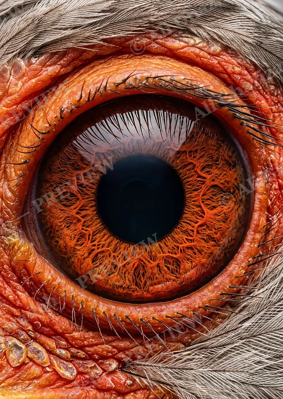 The Eyes Have It — Golden Pheasant — Turaco artwork by Ali Ghazizadeh
