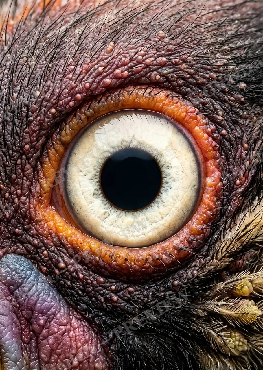 The Eyes Have It — Muscovy Duck — Turaco artwork by Ali Ghazizadeh