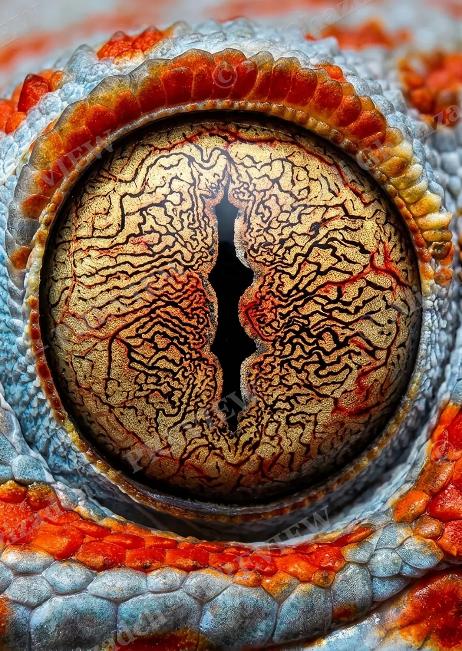 The Eyes Have It — Tokay Gecko — Turaco artwork by Ali Ghazizadeh