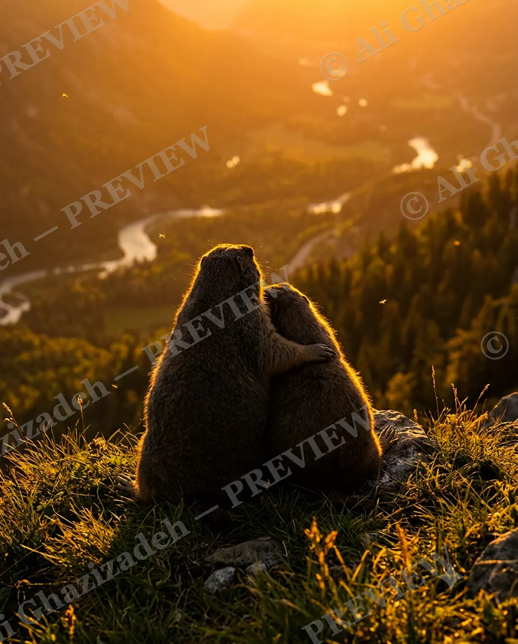 Best Seat in the House — The View Together — Marmot artwork by Ali Ghazizadeh