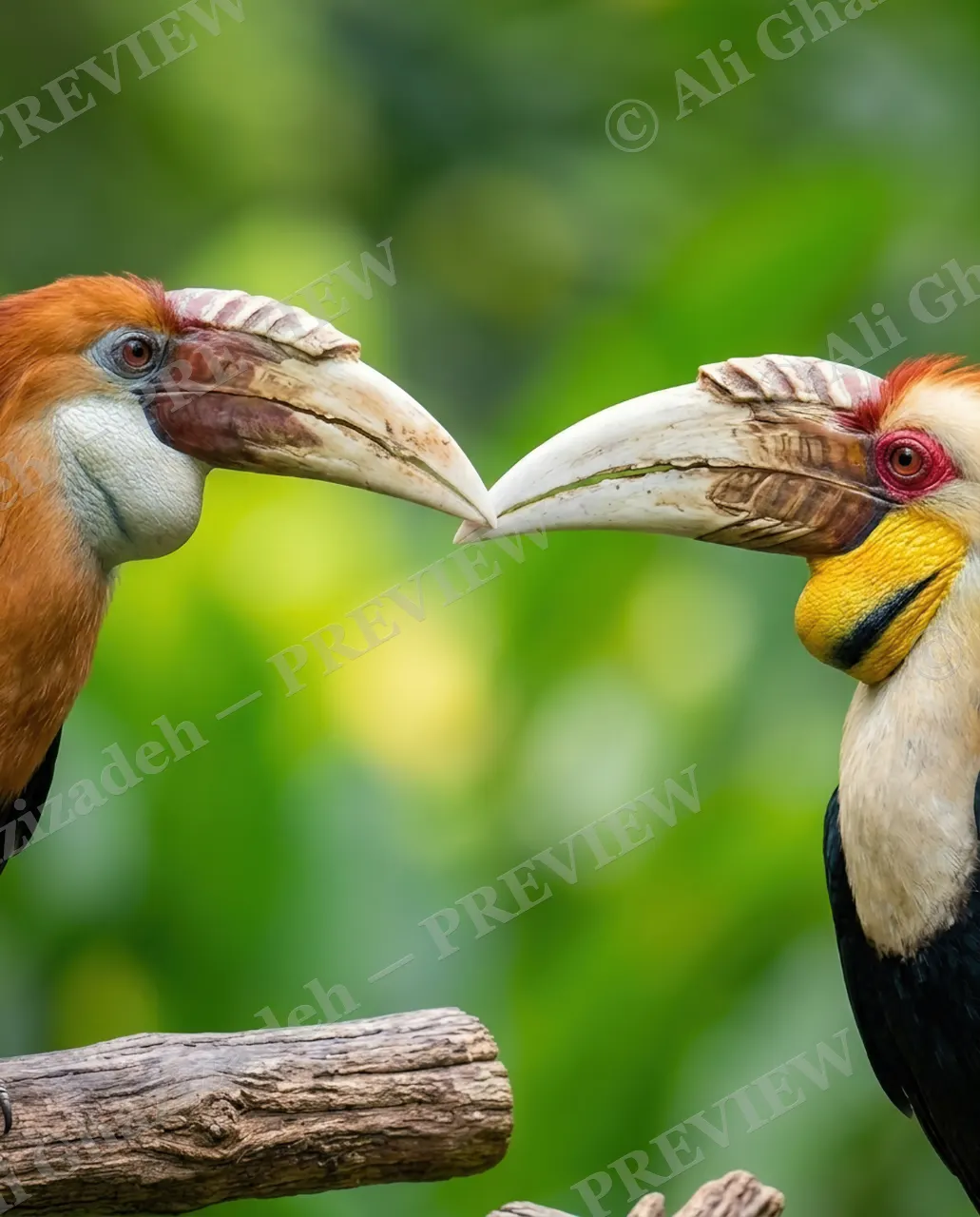 The Shape of Love — Almost a Heart — Hornbill artwork by Ali Ghazizadeh