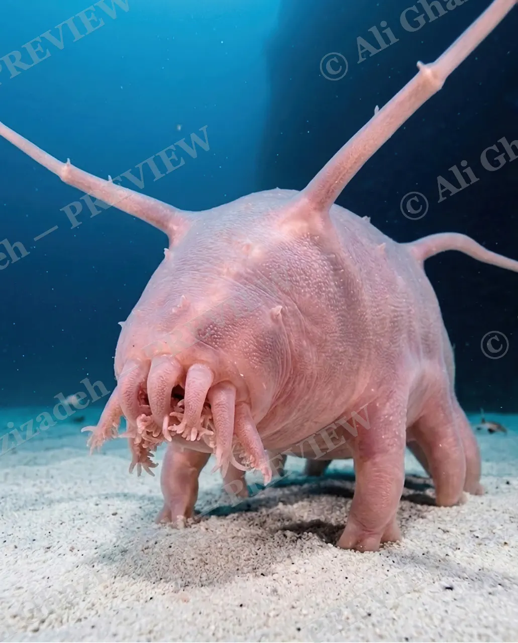 This Little Piggy — Full Speed Ahead — Sea cucumber artwork by Ali Ghazizadeh