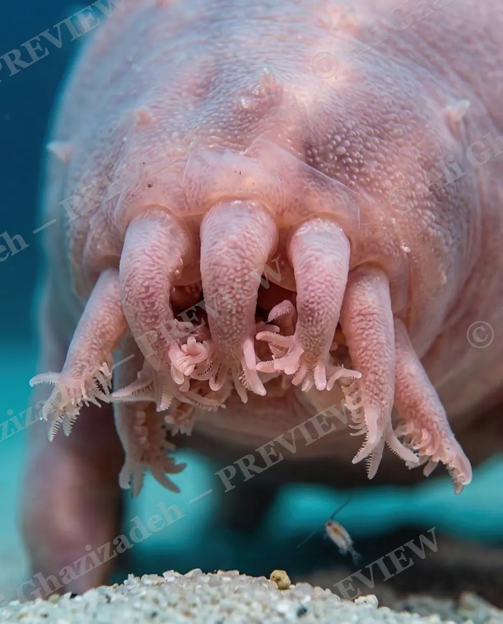 This Little Piggy — Snout in the Sand — Sea cucumber artwork by Ali Ghazizadeh