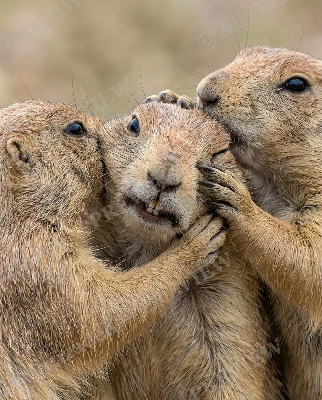 Family Feud — Awkward Grin — Prairie dog artwork by Ali Ghazizadeh