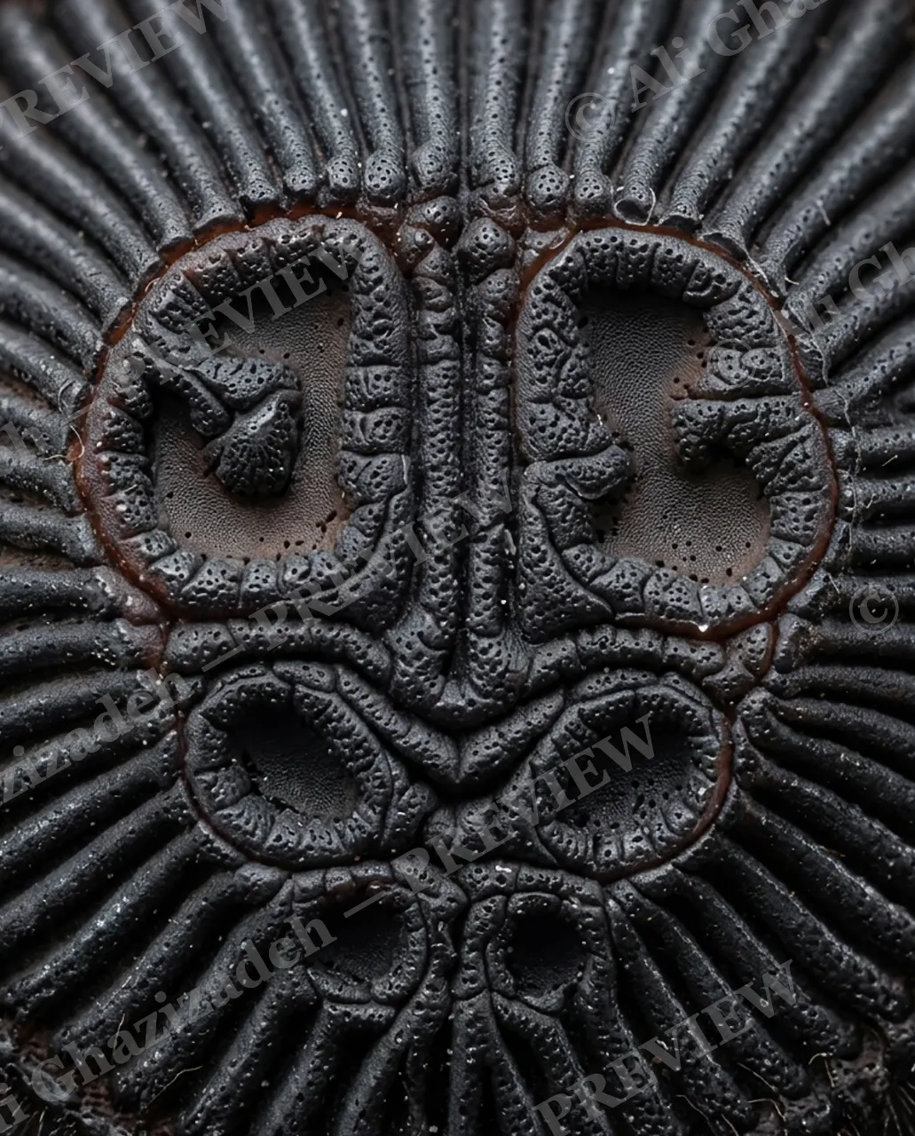 Knock Knock — The Hidden Carving — Trapdoor spider artwork by Ali Ghazizadeh