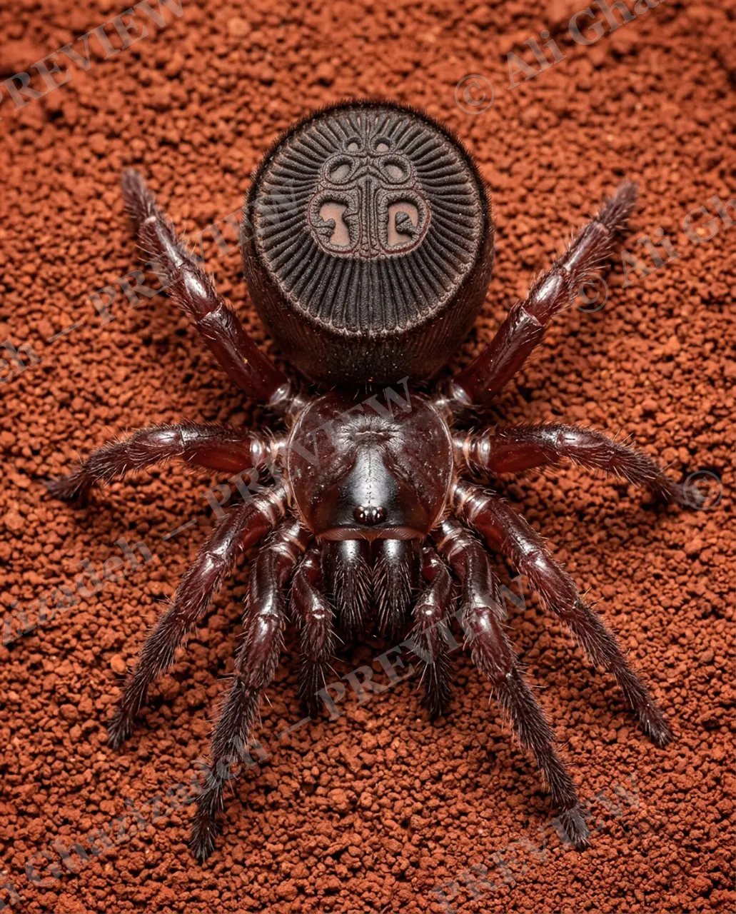 Knock Knock — Someone's Home — Trapdoor spider artwork by Ali Ghazizadeh