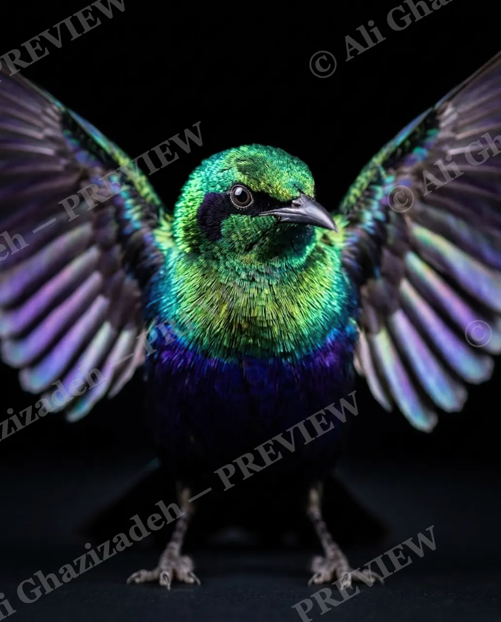 Trick of the Light — Symmetrical Display — Starling artwork by Ali Ghazizadeh