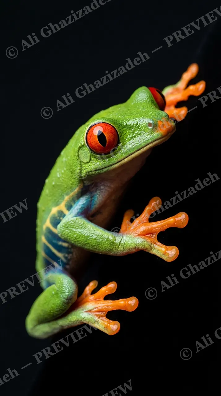 Warning Labels — One Step Closer — Poison dart frog artwork by Ali Ghazizadeh
