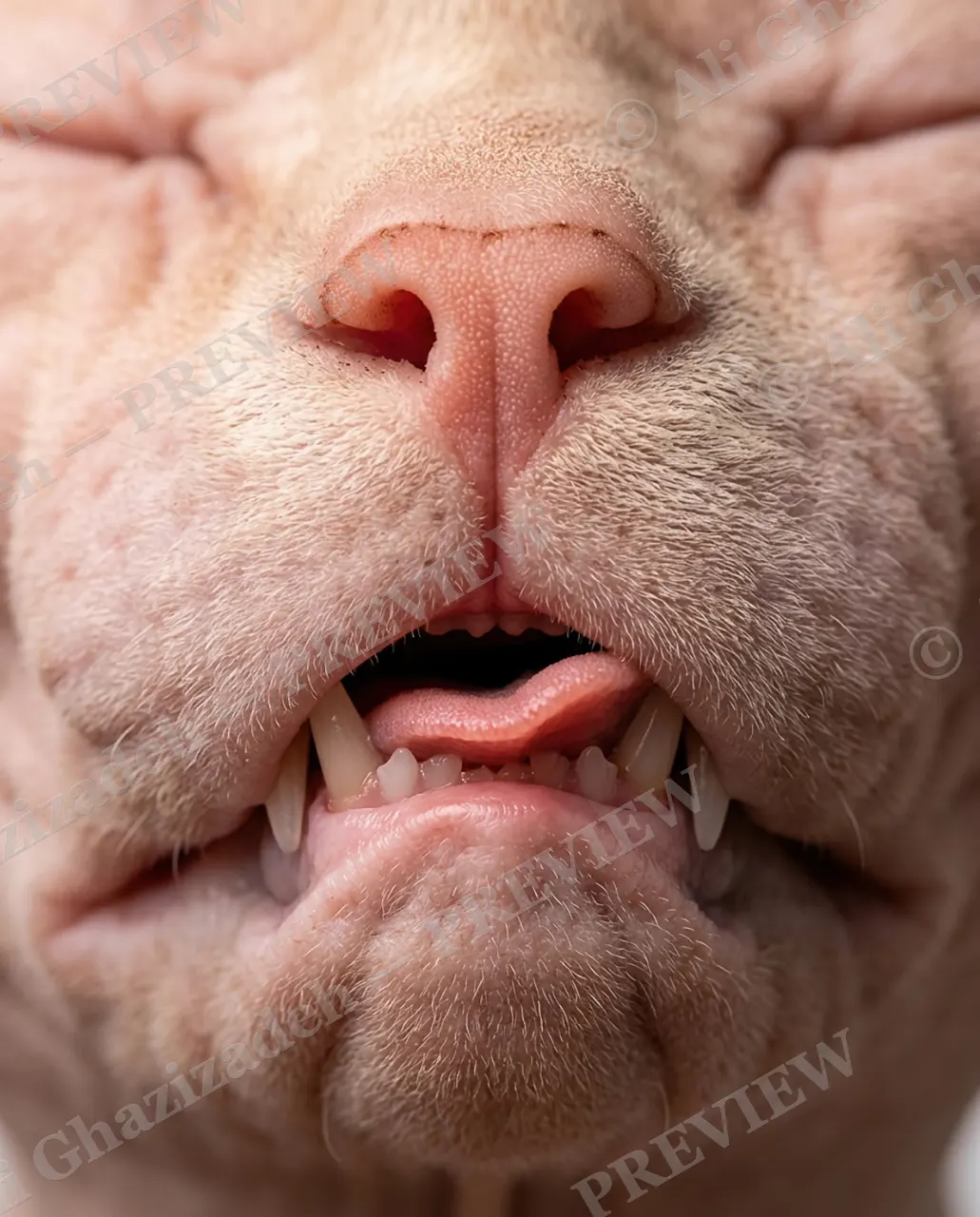 Whisker Distance — Hairless Grin — Domestic cat artwork by Ali Ghazizadeh