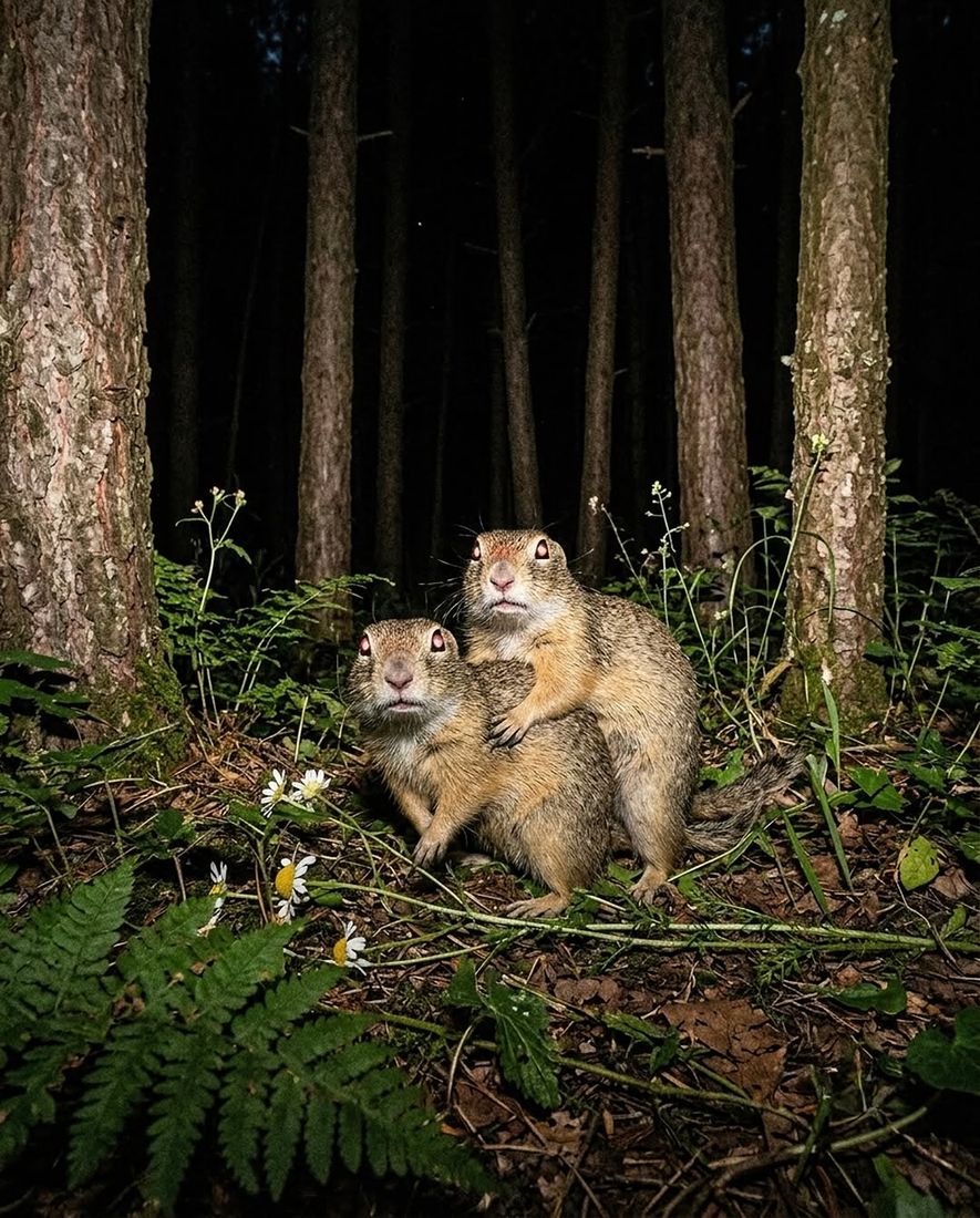 No Privacy in the Forest — Frame 1 — Wildlife Tales artwork by Ali Ghazizadeh