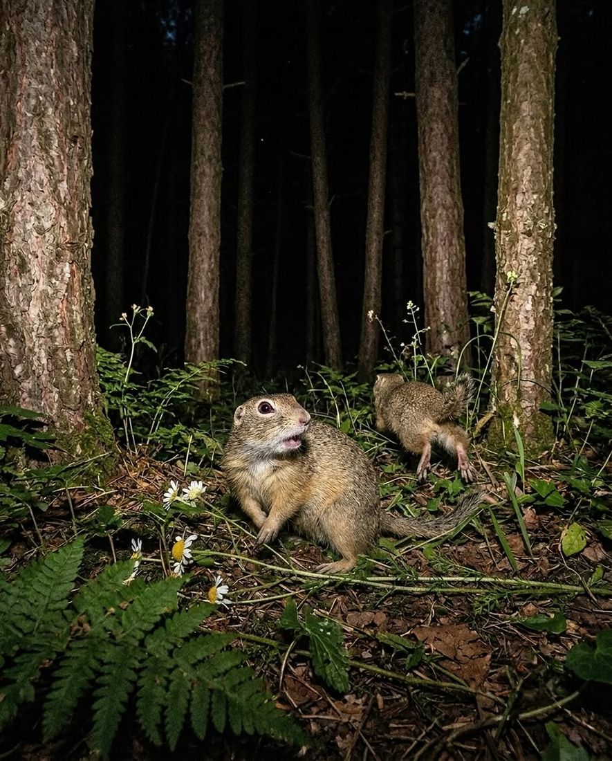 No Privacy in the Forest — Frame 2 — Wildlife Tales artwork by Ali Ghazizadeh